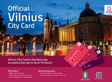 Atnaujinta turistams skirta Vilniaus miesto kortelė
